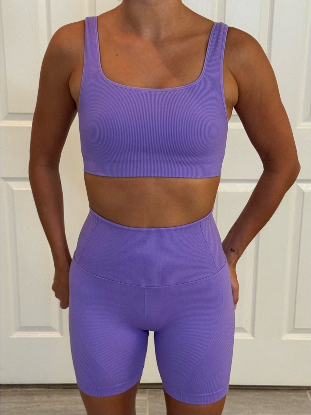 All in Motion 2 Piece Violet Purple Workout Set